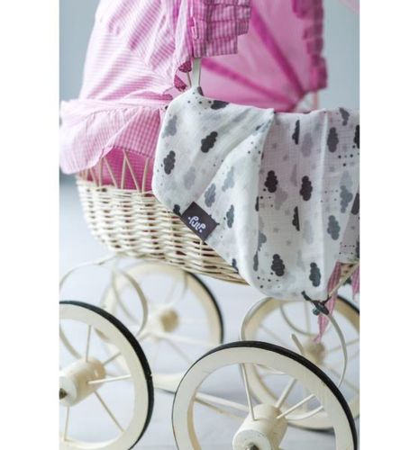 Pieluszka Bambusowa z Jonami Srebra (Chmurki Szare na Arena.pl