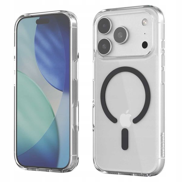 Spacecase Clear Mag Iphone 17 Pro Max Black zdjęcie 10