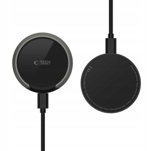 TECH-PROTECT QI15W-A33 MAGNETIC MAGSAFE WIRELESS CHARGER BLACK na Arena.pl
