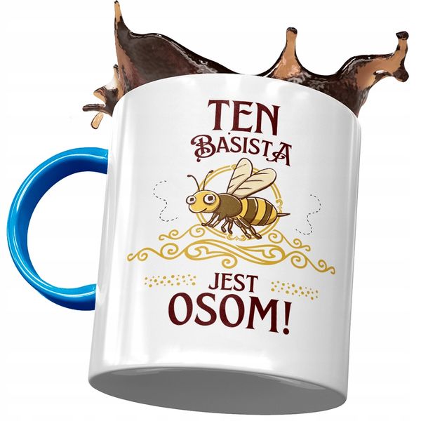 Kubek Błękitny Dla Basisty Ten Basista Jest Osom Z Nadrukiem Ze Zdjęciem zdjęcie 1