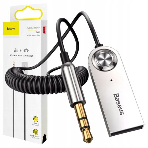 BASEUS TRANSMITER ADAPTER ODBIORNIK AUDIO BLUETOOTH AUX DO SAMOCHODU zdjęcie 1