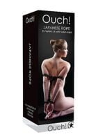 lina bondage ouch! nylonowa czarna 5 m