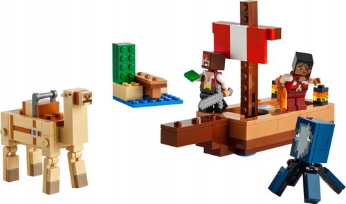LEGO Minecraft 21259 Żeglowanie Statkiem Pirackim Zestaw Dla Dzieci 8+ na Arena.pl