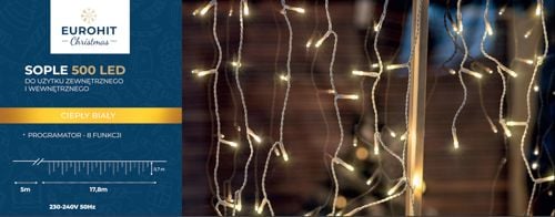 SOPLE 500 LED IP44 ZEWNĘTRZNE BIAŁY CIEPŁY PROGRAM na Arena.pl