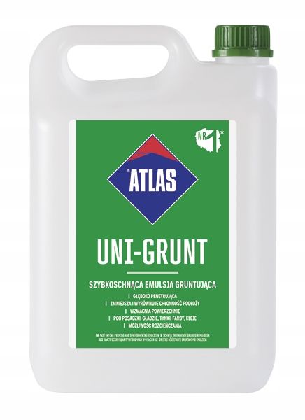 Emulsja Gruntująca Uni-Grunt 10 kg Atlas zdjęcie 4