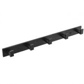 Wieszak na ubrania na ścianę czarny aluminiowy haczyk loft - Yoka