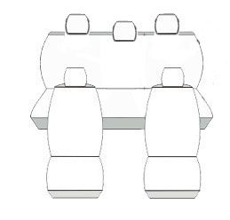 Pokrowce MIAROWE do VW Polo IV tył cały 01-09r. P4 na Arena.pl
