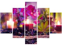 70 100CM OBRAZ 5 ELEM STYLOWA KOMPOZYCJA DRUK PŁÓTNO