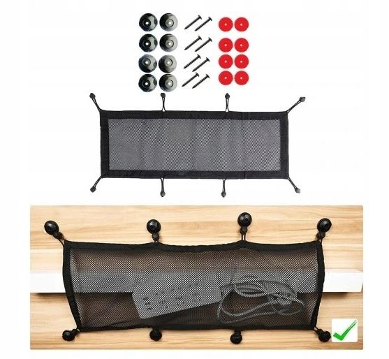 UCHWYT ORGANIZER KLIPS DO KABLI SAMOPRZYLEPNY X100 zdjęcie 2
