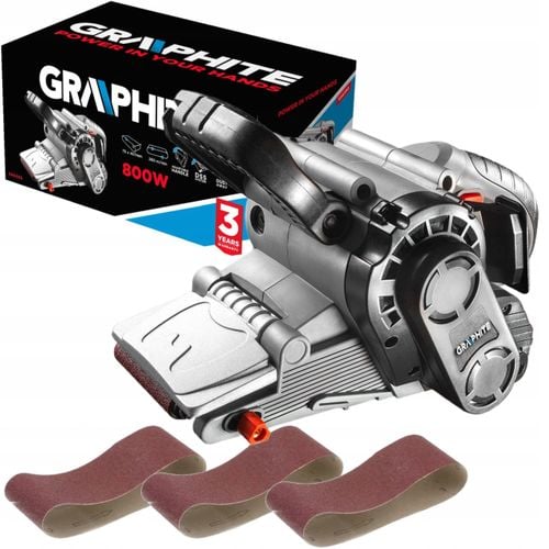 Szlifierka taśmowa 800W GRAPHITE 59G392 na Arena.pl
