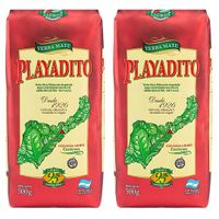 Yerba Mate Playadito Despalada Sin Palo 2x500g 1kg