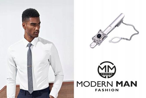 SPINKA KLIPS do KRAWATA austriacki KRYSZTAŁ ELEGANCKI PREZENT DLA NIEGO na Arena.pl