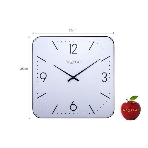 Zegar ścienny NeXtime Basic Square Dome 3174 na Arena.pl