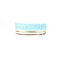 naszyjnik choker koronka - niebieski n520n
