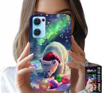 ETUI DO OPPO RENO7 5G - ŚWIĄTECZNY NIEDŹWIEDŹ BOMBKI CASE +FOLIA
