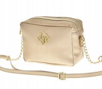 Laura Biaggi - torebka listonoszka stare złoto mat JS22