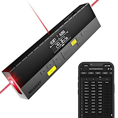 DWUSTRONNA MIARKA LASEROWA BLUETOOTH ZASIĘG 120M zdjęcie 1