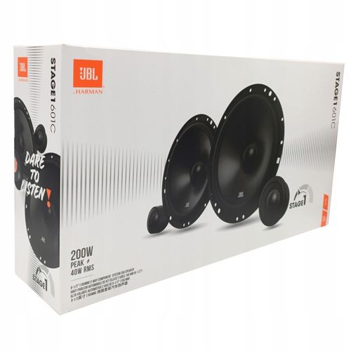 Głośniki samochodowe JBL STAGE1 601C 16,5 cm 200W BASOWE + WYSOKOTONOWE na Arena.pl