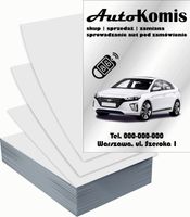 Ulotki A4 reklamowe firmowe 1000szt różne wzory AUTO KOMIS