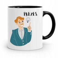 Dla Prezesa Viceprezesa Kubek Czarny Na Prezent Z Nadrukiem Ze Zdjęciem
