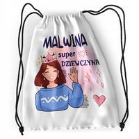 Plecak Sportowy Szkolny Dla Malwiny Córki Dziecka Z Nadrukiem Ze Zdjęciem