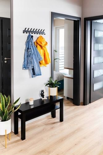 Wieszak ścienny z 17 haczykami uchwyt CZARNY LOFT na Arena.pl