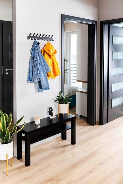 Wieszak ścienny z 17 haczykami uchwyt CZARNY LOFT zdjęcie 4