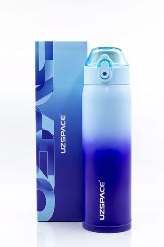 TERMOS BUTELKA TERMICZNA 500ML BIDON Z USTNIKIEM STAL NIERDZEWNA NIEBIESKI na Arena.pl