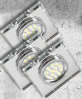 Zestaw trzech opraw ss-13 ch/wh bezbarwny 3x50W GU10 bez żarówki