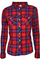 H&M Koszula Czerwono-Granatowa Krata - 32 / XXS
