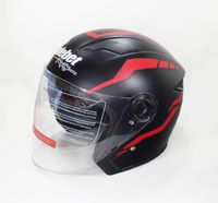 KASK MOTOCYKLOWY OTWARTY CZARNY MAT SKUTER QUAD MOTOR BLENDA S SKUTER QUAD