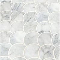 Płytki marmuropodobne ŁUSKA połysk WACHLARZ