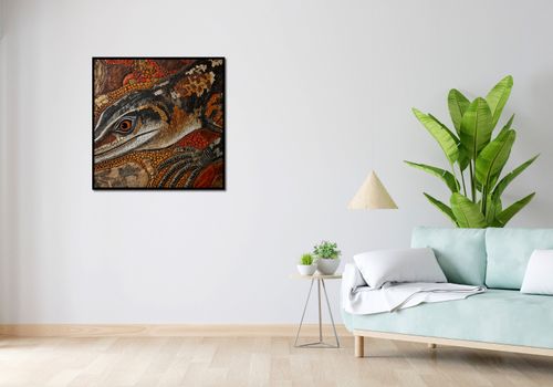 Plakat 80x80cm Oko Jaszczurki na Arena.pl