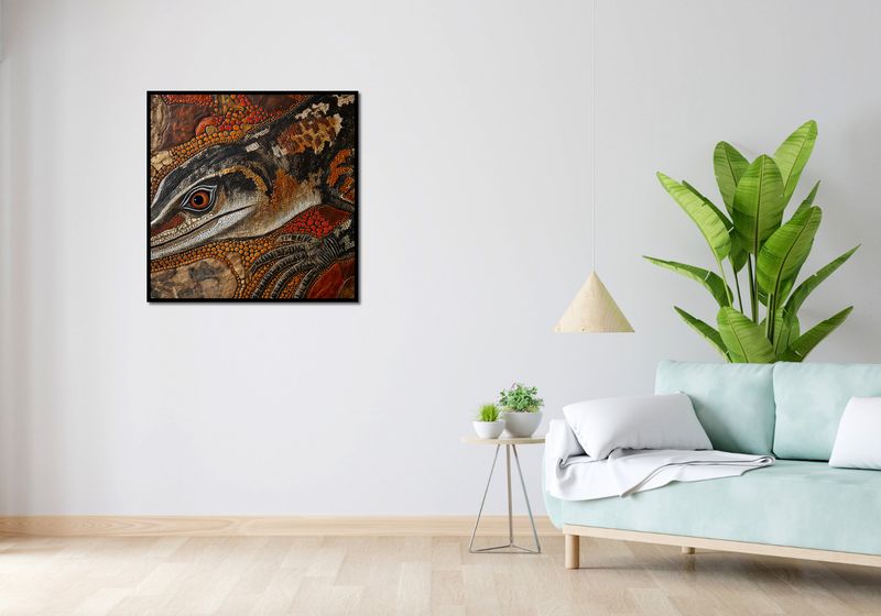 Plakat 80x80cm Oko Jaszczurki zdjęcie 4