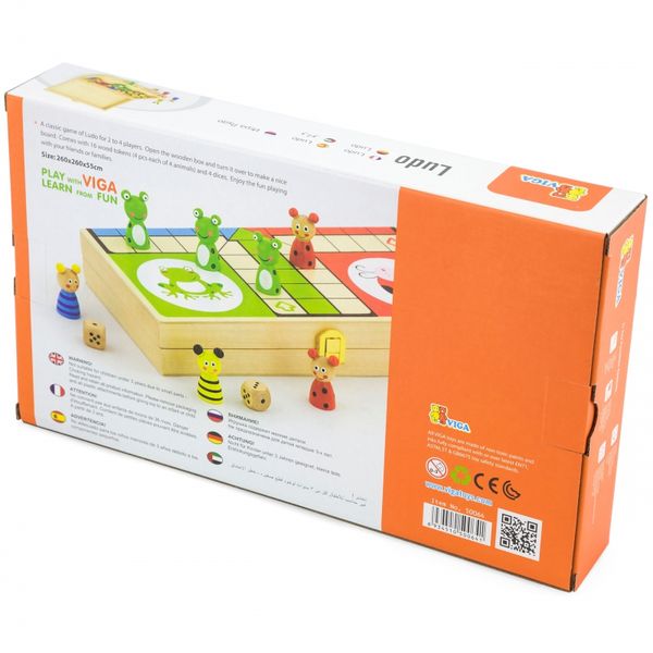 VIGA Drewniana gra Ludo Chińczyk zdjęcie 10