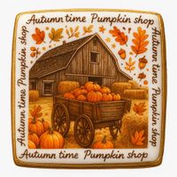 CIASTKO LUKROWANE FARM PUMPKIN ROZ.XL POZIOM JESIEŃ RĘCZNIE ROBIONE