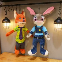 ZOOTOPIA 2x JUDY HOPPS + NICK WILDE MASKOTKA ZWIERZOGRÓD KRÓLIK LIS 40cm