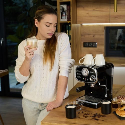 Ekspres do kawy Ciśnieniowy Kolbowy Yoer 1100W 20bar 10kaw +Spieniacz mleka na Arena.pl