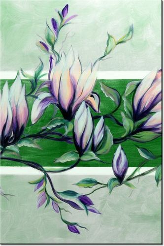 80CM 120 OBRAZ SŁODYCZ MAGNOLII ZIELENI ŚCIENNY na Arena.pl