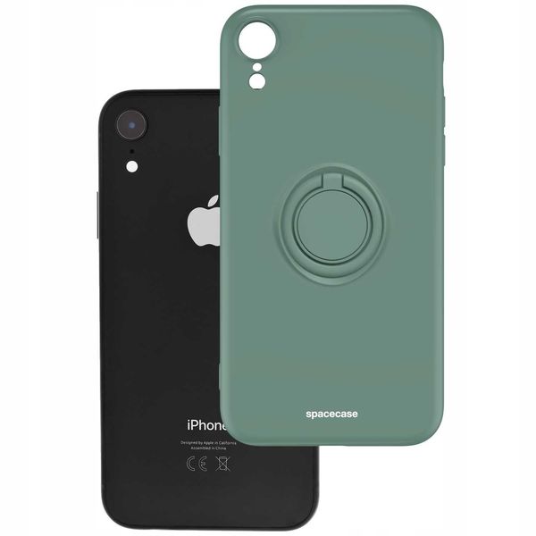 Spacecase Silicone Ring Iphone Xr Dark Green zdjęcie 2
