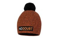 Broel NARCYZ czapka dla chłopca z pomponem pomarańcz 49-51