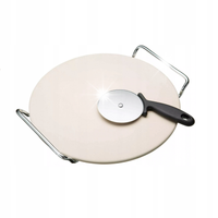 Kitchen Craft Kamień do pizzy 32cm z nożem