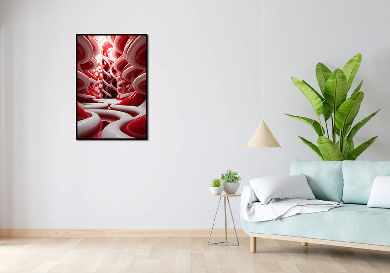 Plakat 61x90,5cm Czerwone Wiry zdjęcie 4