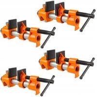 4-SZT ŚCISK STOLARSKI RUROWY BEZKOŃCOWY 3/4" ZABEZPIECZENIE