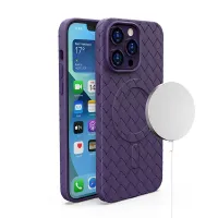 Plecione etui MagSafe Woven Case do iPhone 13 Pro - fioletowe