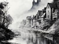 Plakat 20x15cm Mglisty Refleks