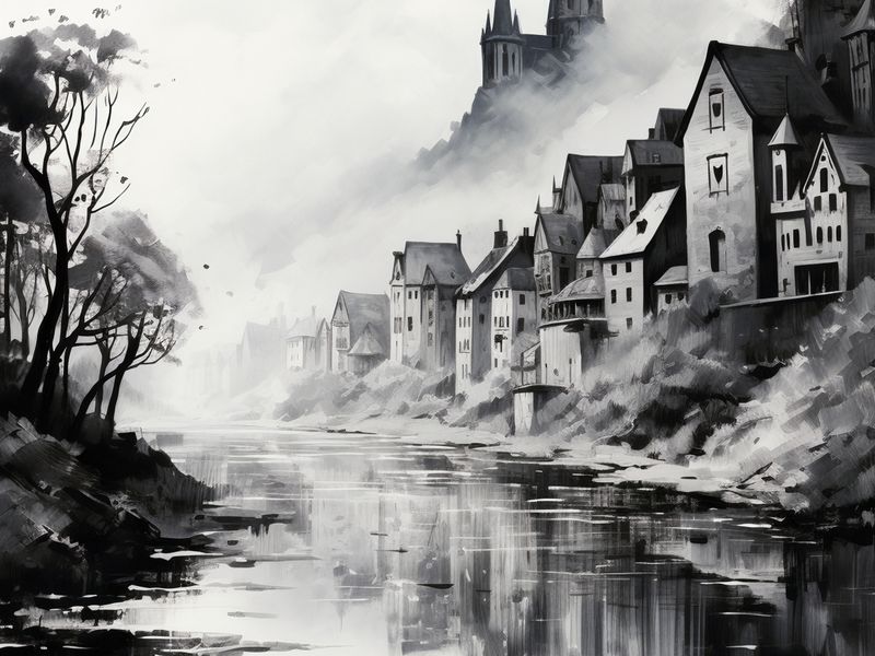 Plakat 20x15cm Mglisty Refleks zdjęcie 1