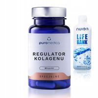 PUROMEDICA Regulator kolagenu, KOLAGEN lizyna, miedź, skóra włosy 60 kaps