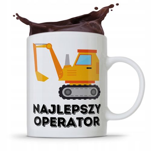 Kubek Budowlańca Majstra Najlepszy Operator Z Nadrukiem Ze Zdjęciem na Arena.pl