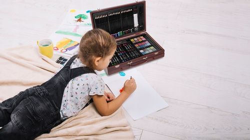 Zestaw do Malowania Artystyczny dla Dzieci Walizka Malarski Plastyczny Duży na Arena.pl